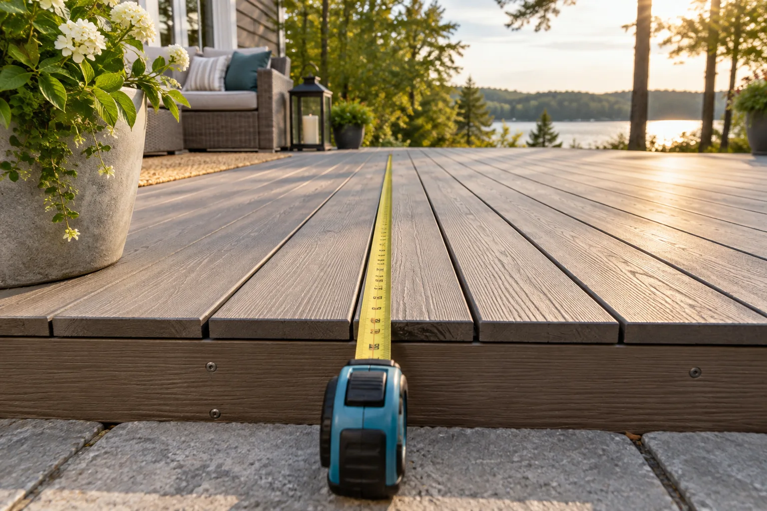 How many deck boards fit across your deck?